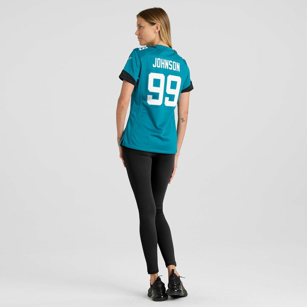Austin Johnson Jacksonville Jaguars Women's Team Game Jersey Teal - Nike