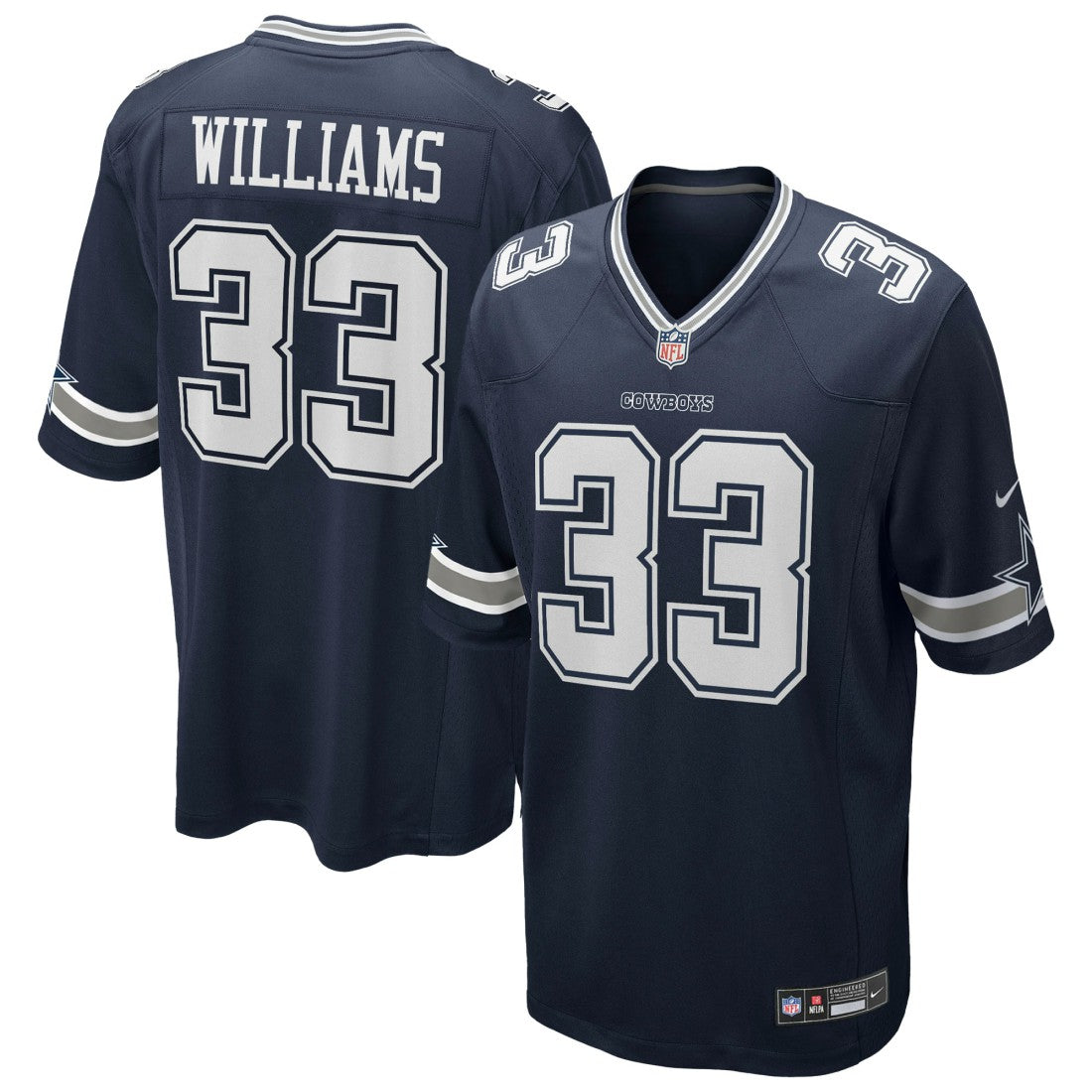 Javonte Williams Dallas Cowboys Team Game Jersey Navy - Nike