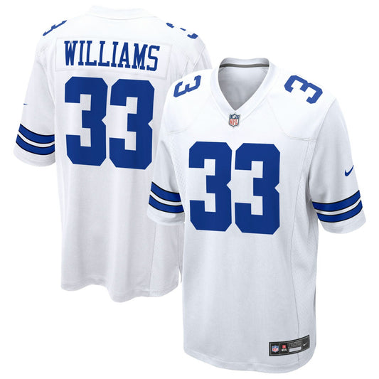 Javonte Williams Dallas Cowboys Game Jersey - White | NFL Jerseys