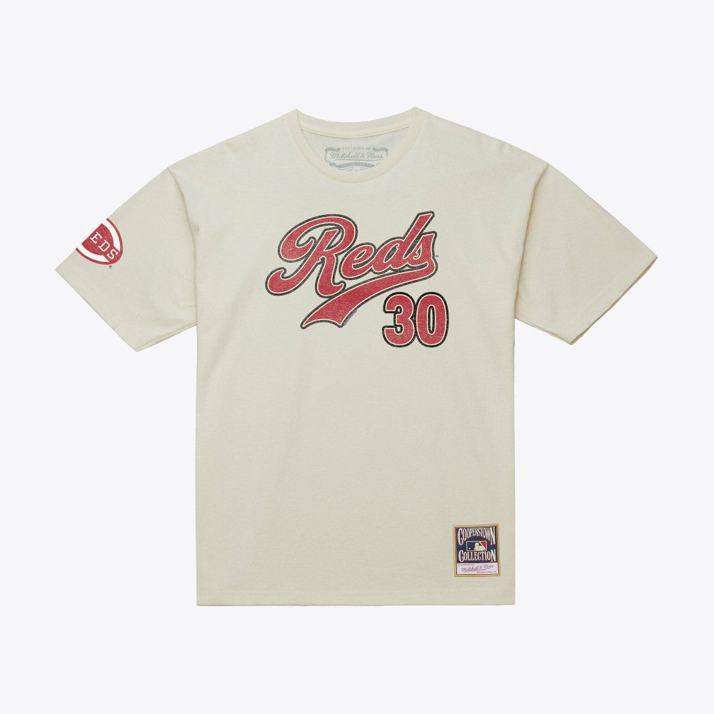 Ken Griffey Jr. Cincinnati Reds Mitchell & Ness Cooperstown Collection Throwback Name & Number T-Shirt Clearance