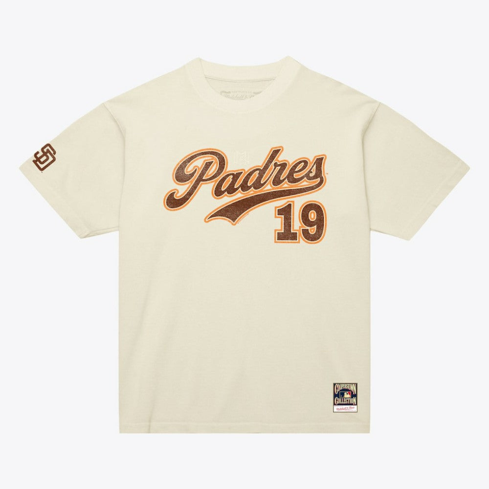 Tony Gwynn San Diego Padres Mitchell & Ness Cooperstown Collection Throwback Name & Number T-Shirt for sale