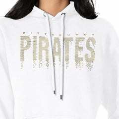 Pittsburgh Pirates G-III 4Her by Carl Banks Women's Metallic Drop Fleece Hoodie Sale