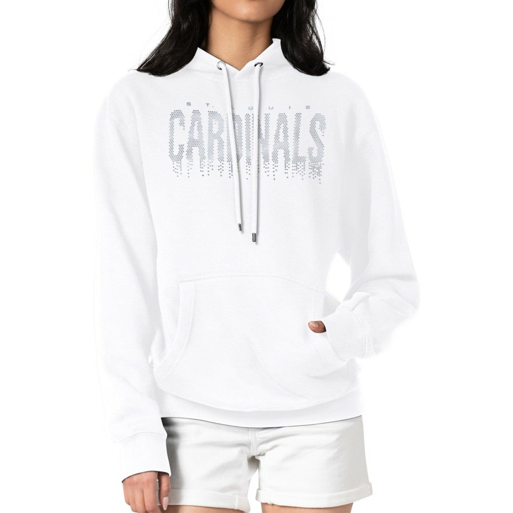 St. Louis Cardinals G-III 4Her by Carl Banks Women's Metallic Drop Fleece Hoodie Online