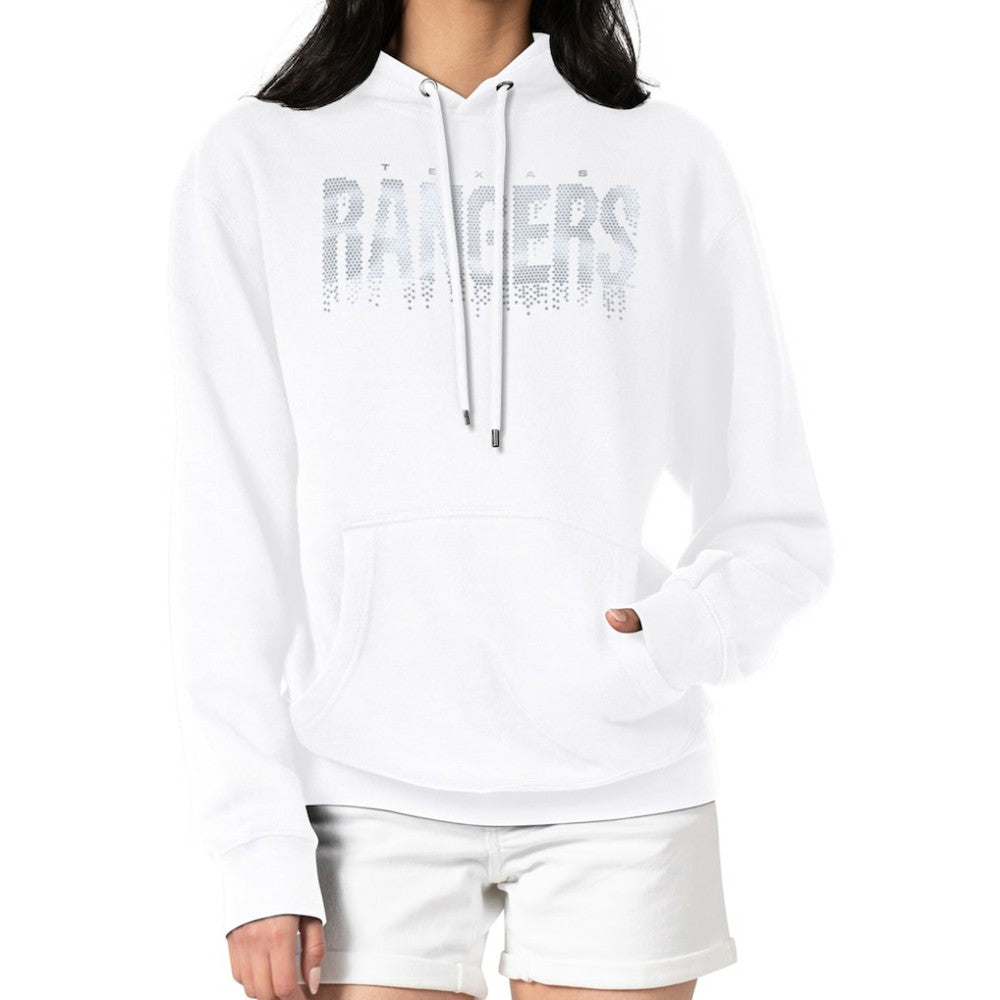 Texas Rangers G-III 4Her by Carl Banks Women's Metallic Drop Fleece Hoodie Near Me