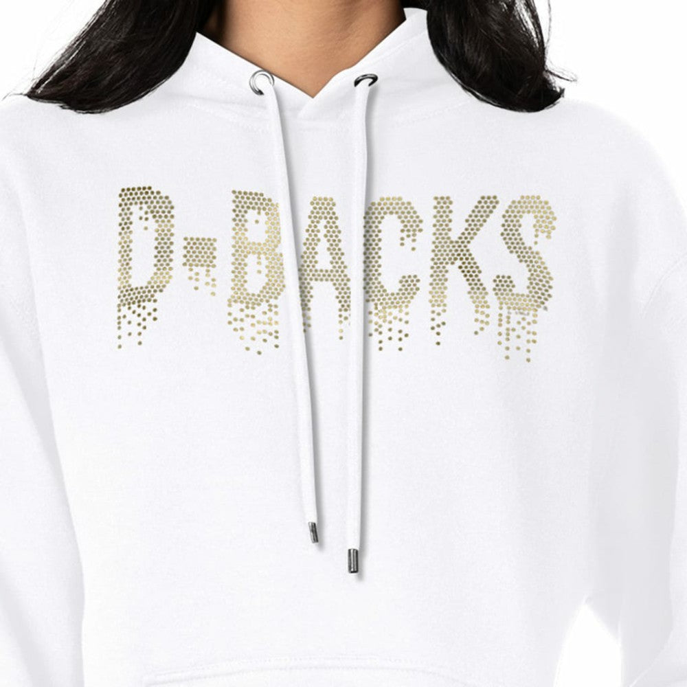 Arizona Diamondbacks G-III 4Her by Carl Banks Women's Metallic Drop Fleece Hoodie for sale