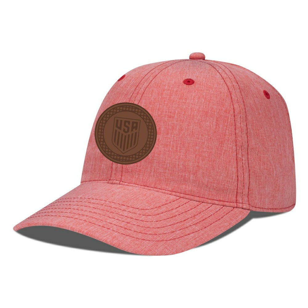 USMNT Levelwear Idol Periscope Adjustable Hat - Heather Red