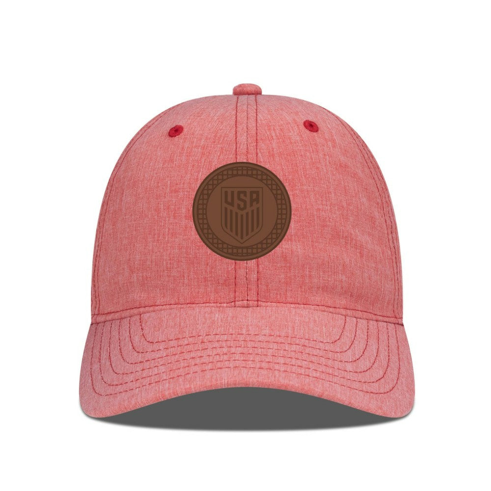 USMNT Levelwear Idol Periscope Adjustable Hat - Heather Red