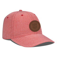 USMNT Levelwear Idol Periscope Adjustable Hat - Heather Red