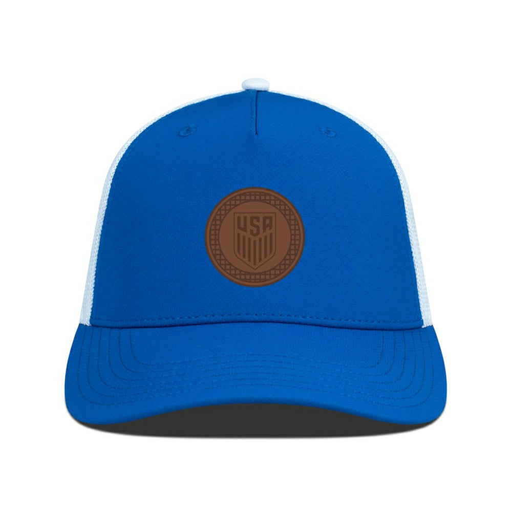 USMNT Levelwear Signal Periscope Adjustable Trucker Hat - Royal/White