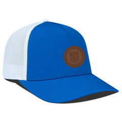 USMNT Levelwear Signal Periscope Adjustable Trucker Hat - Royal/White
