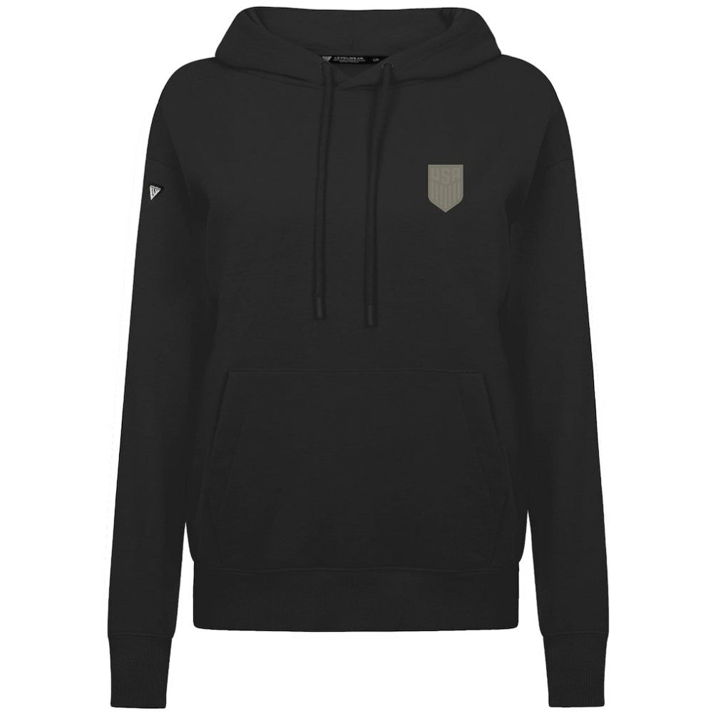USMNT Levelwear Women's Adorn Copper Hoodie - Black