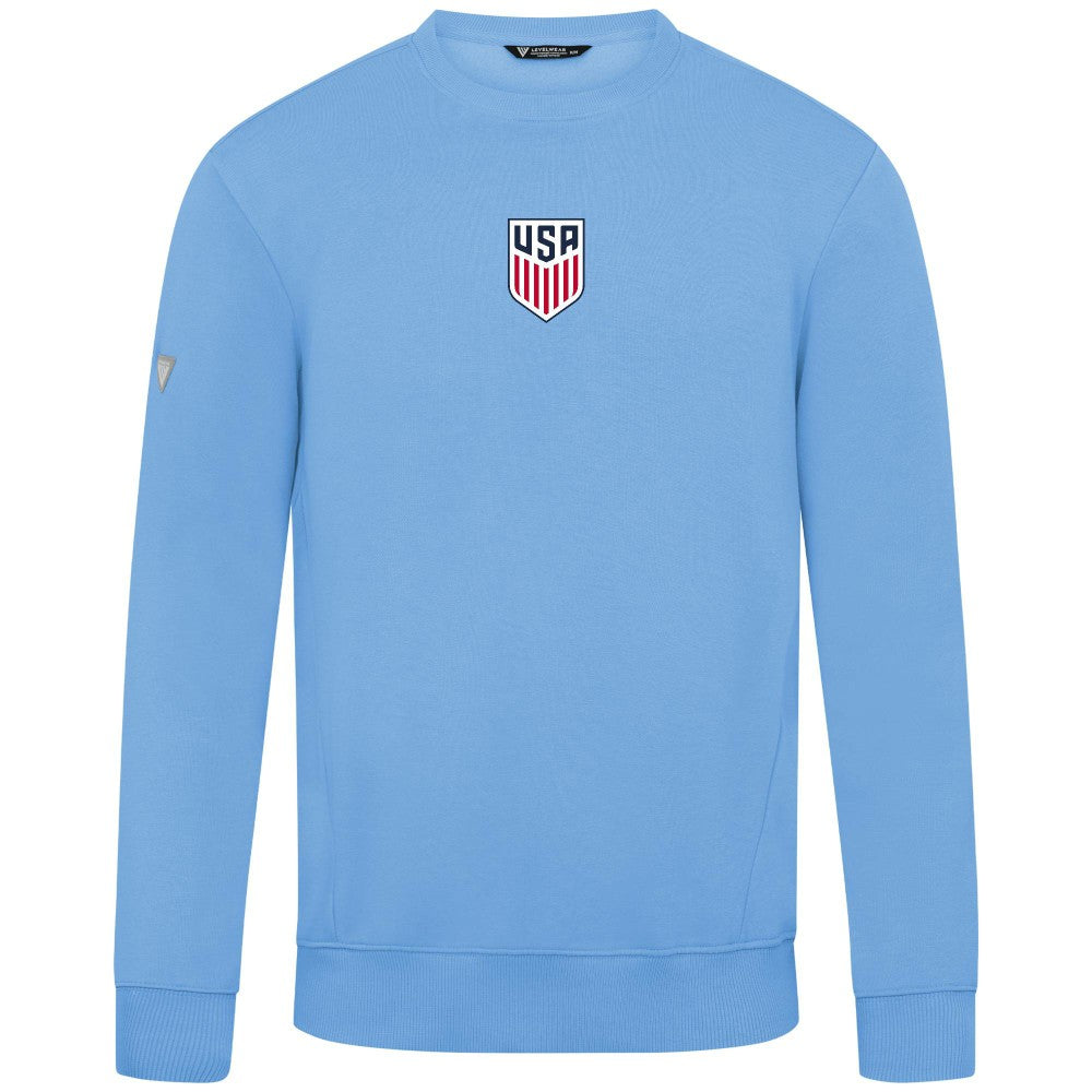 USMNT Levelwear Zane Chenille Sweatshirt - Light Blue