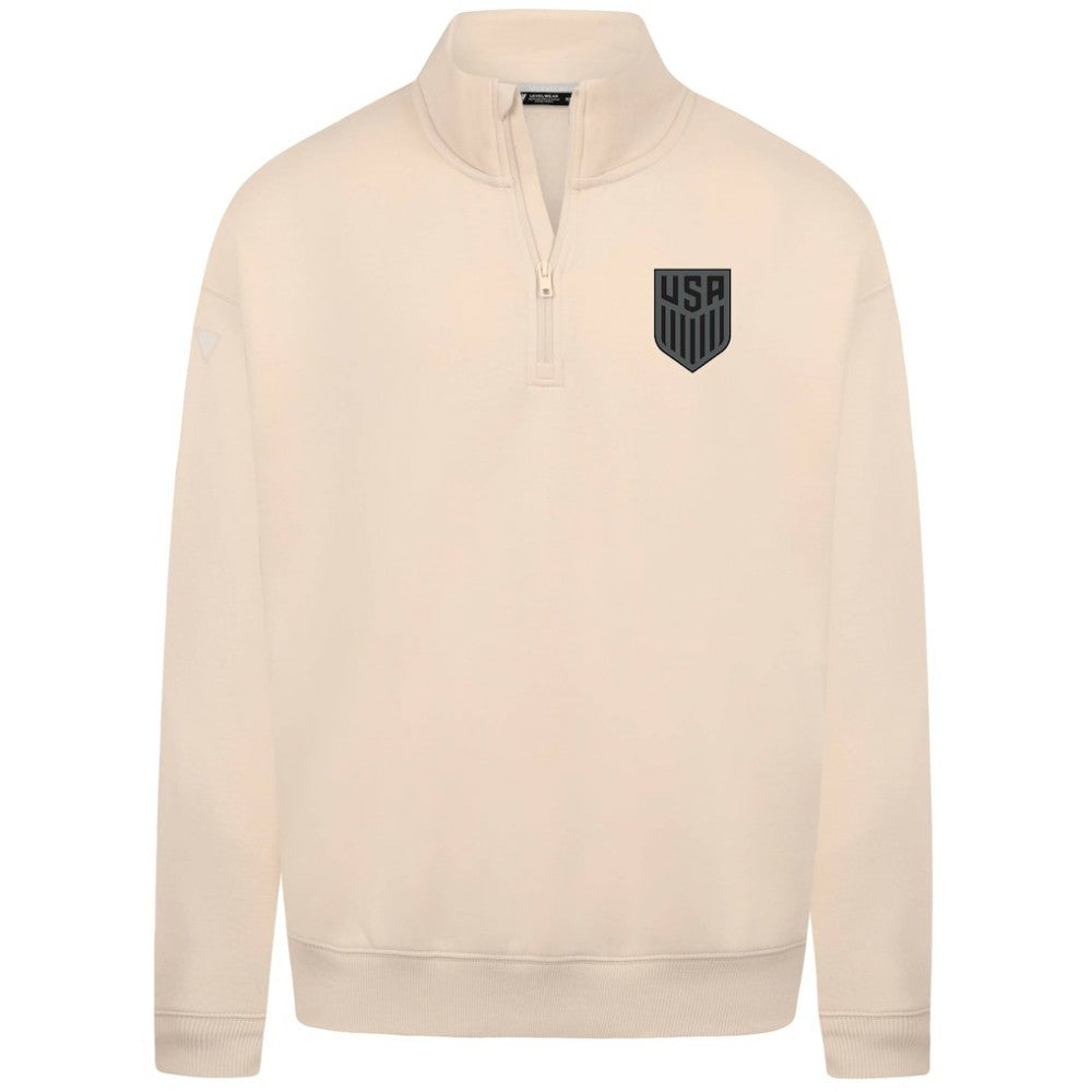 USMNT Levelwear Murray Quarter-Zip Sweatshirt - Khaki