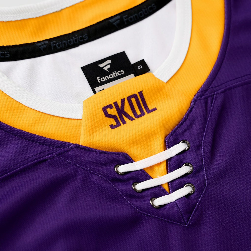 Justin Jefferson Minnesota Vikings Hockey Jersey Purple - Fanatics
