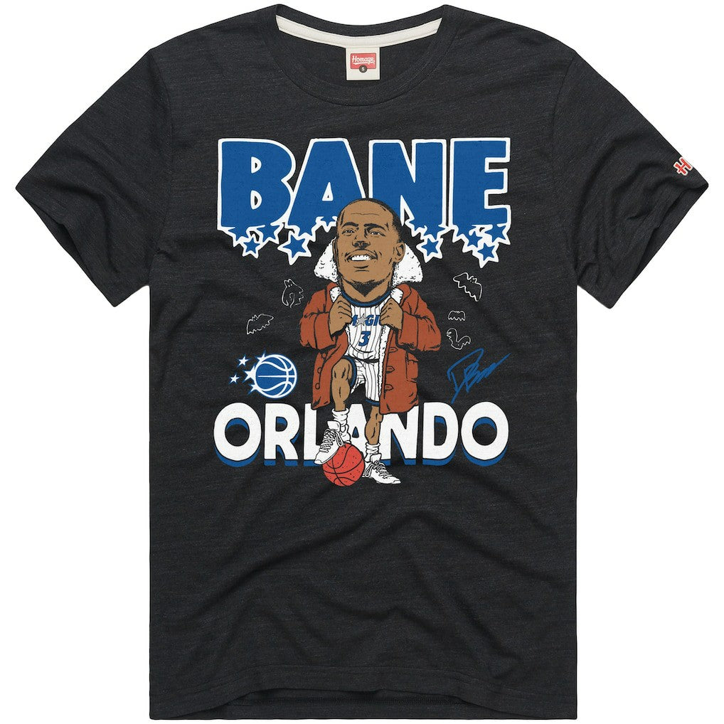 NBA - Desmond Bane Orlando Magic Homage Unisex Signature Tri-Blend T-Shirt - Charcoal