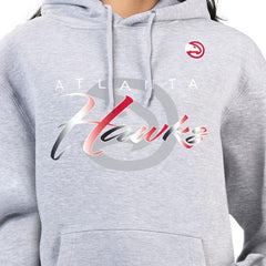 NBA - Atlanta Hawks G-III 4Her by Carl Banks Women's Shadow Logo Tri-Blend Fleece Hoodie - Gray