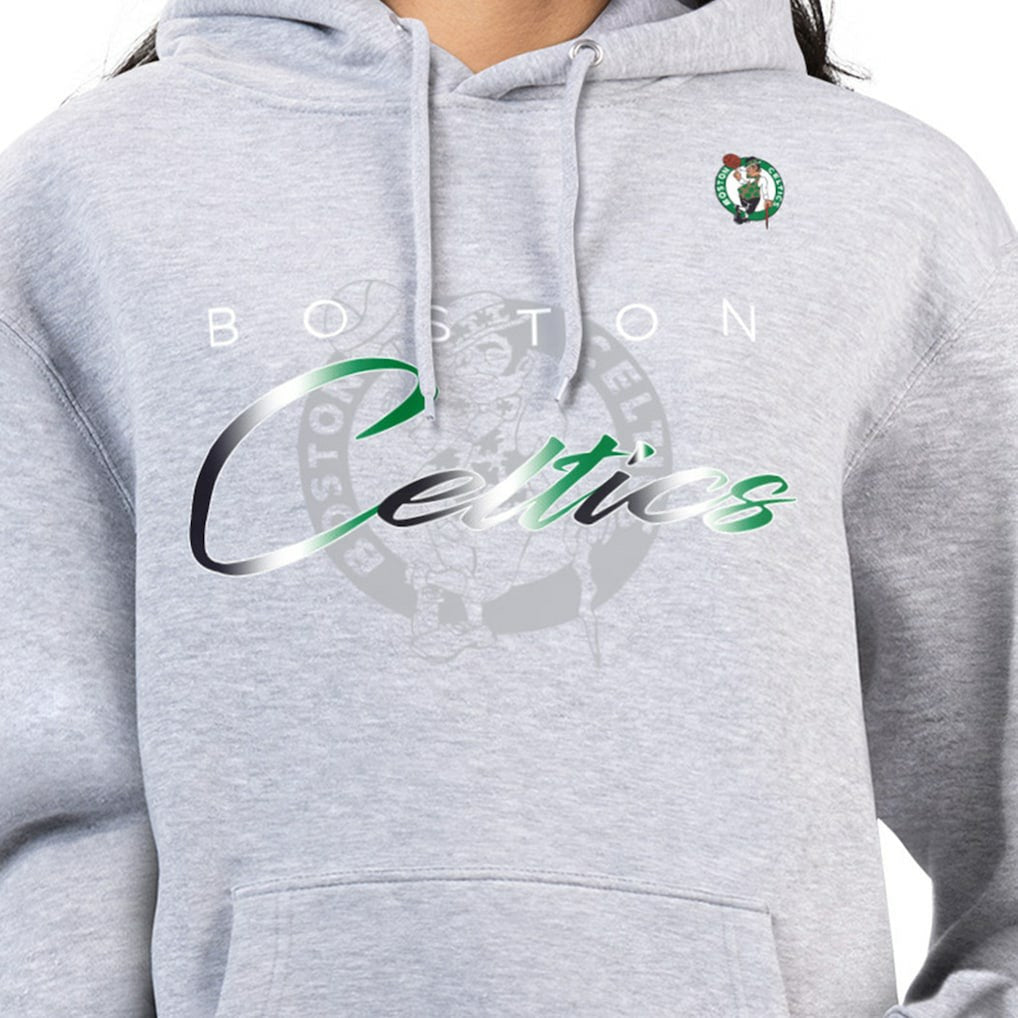 NBA - Boston Celtics G-III 4Her by Carl Banks Women's Shadow Logo Tri-Blend Fleece Hoodie - Gray