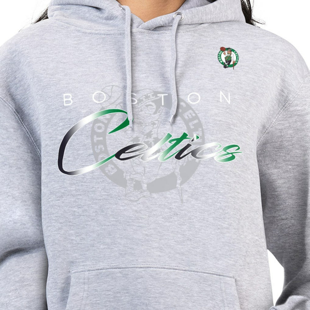 NBA - Boston Celtics G-III 4Her by Carl Banks Women's Shadow Logo Tri-Blend Fleece Hoodie - Gray