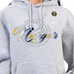 NBA - Denver Nuggets G-III 4Her by Carl Banks Women's Shadow Logo Tri-Blend Fleece Hoodie - Gray