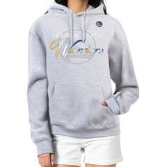NBA - Golden State Warriors G-III 4Her by Carl Banks Women's Shadow Logo Tri-Blend Fleece Hoodie - Gray