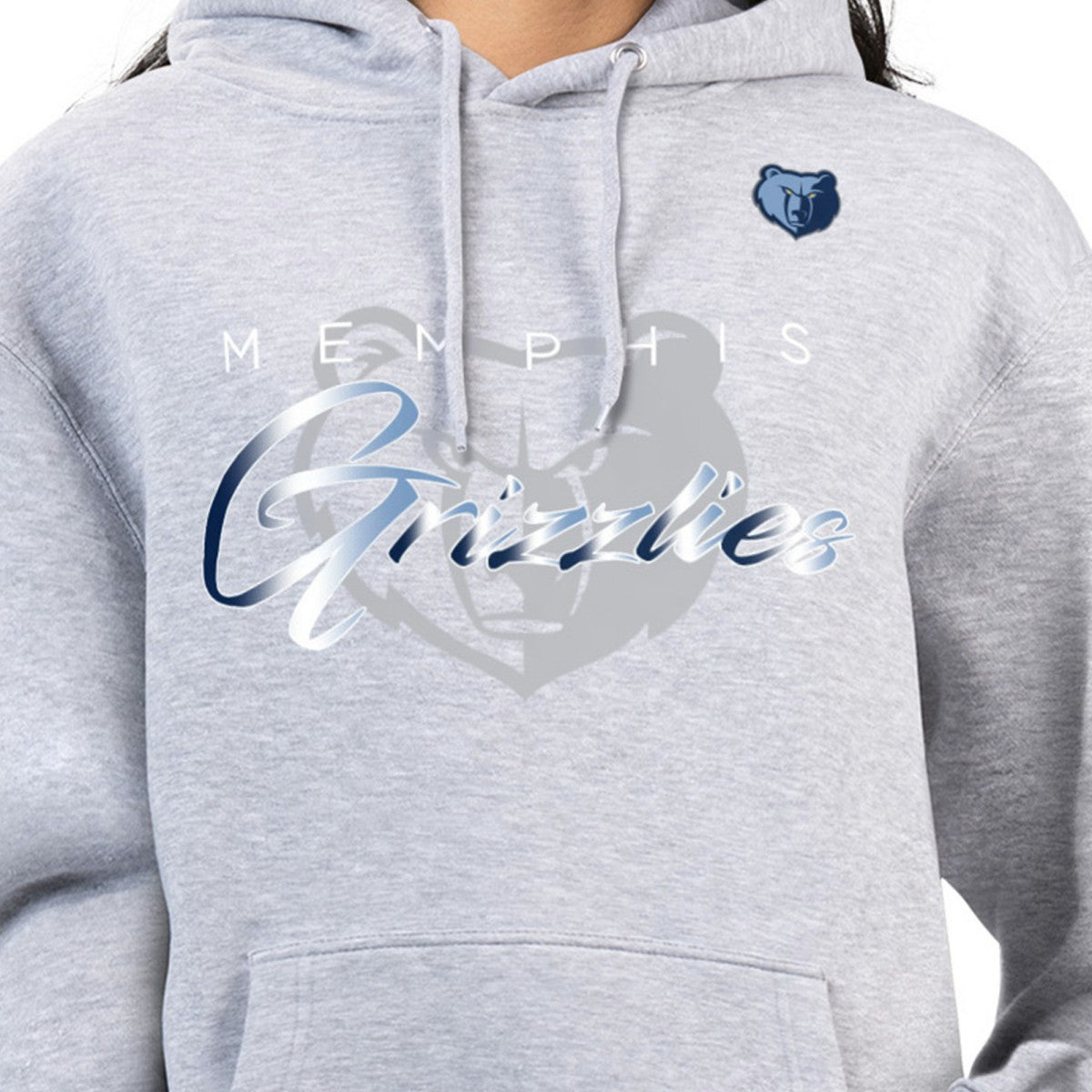 NBA - Memphis Grizzlies G-III 4Her by Carl Banks Women's Shadow Logo Tri-Blend Fleece Hoodie - Gray