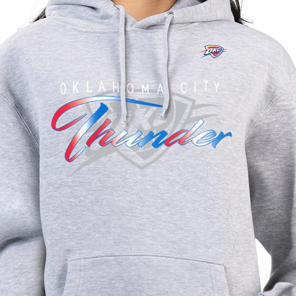 NBA - Oklahoma City Thunder G-III 4Her by Carl Banks Women's Shadow Logo Tri-Blend Fleece Hoodie - Gray