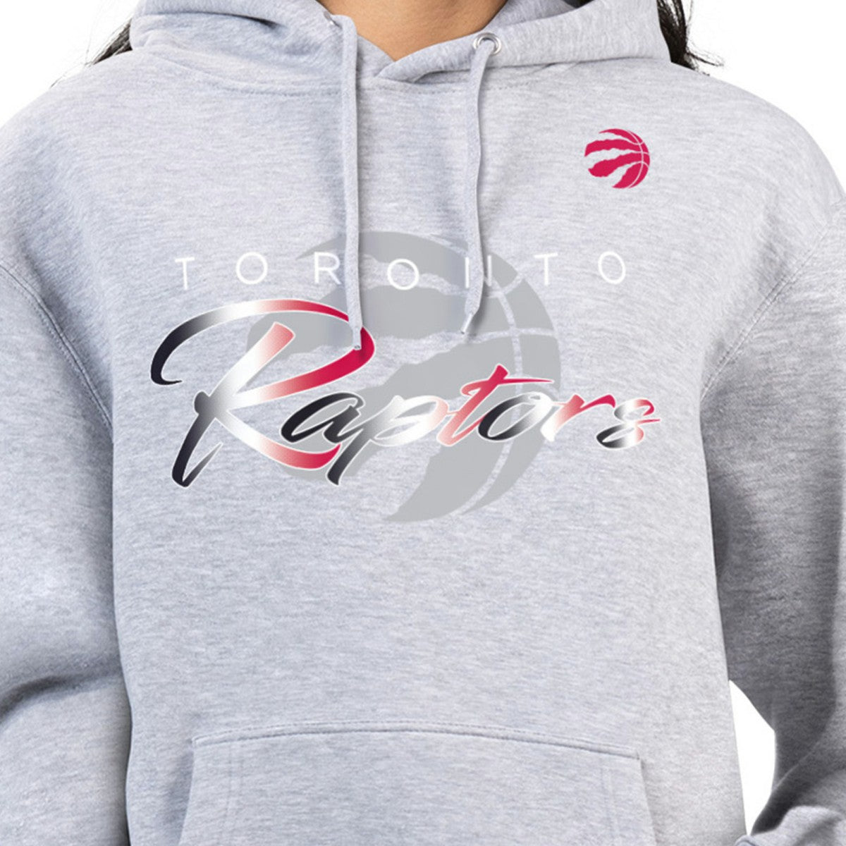 NBA - Toronto Raptors G-III 4Her by Carl Banks Women's Shadow Logo Tri-Blend Fleece Hoodie - Gray