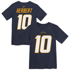 Justin Herbert Los Angeles Chargers Youth Name & Number T-Shirt Navy - Nike