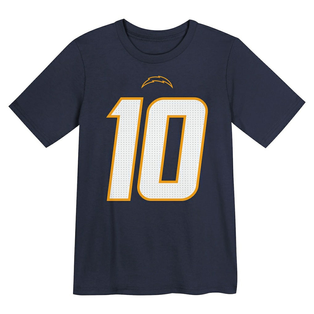 Justin Herbert Los Angeles Chargers Youth Name & Number T-Shirt Navy - Nike