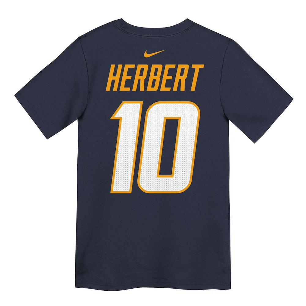 Justin Herbert Los Angeles Chargers Youth Name & Number T-Shirt Navy - Nike
