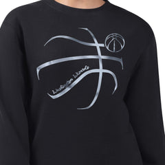 NBA - Washington Wizards G-III 4Her by Carl Banks Women's Metallic Print Basketball Sketch Fleece Sweatshirt - Black