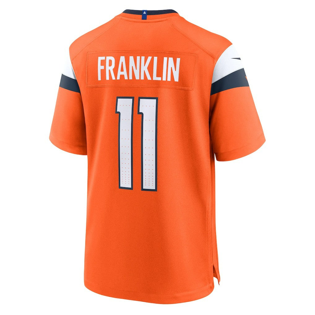 Troy Franklin Denver Broncos Team Game Jersey Orange - Nike