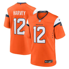 RJ Harvey Denver Broncos Team Game Jersey Orange - Nike