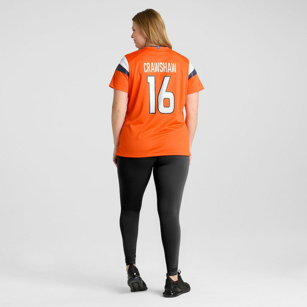 Jeremy Crawshaw Denver Broncos Women's Team Game Jersey Orange - Nike