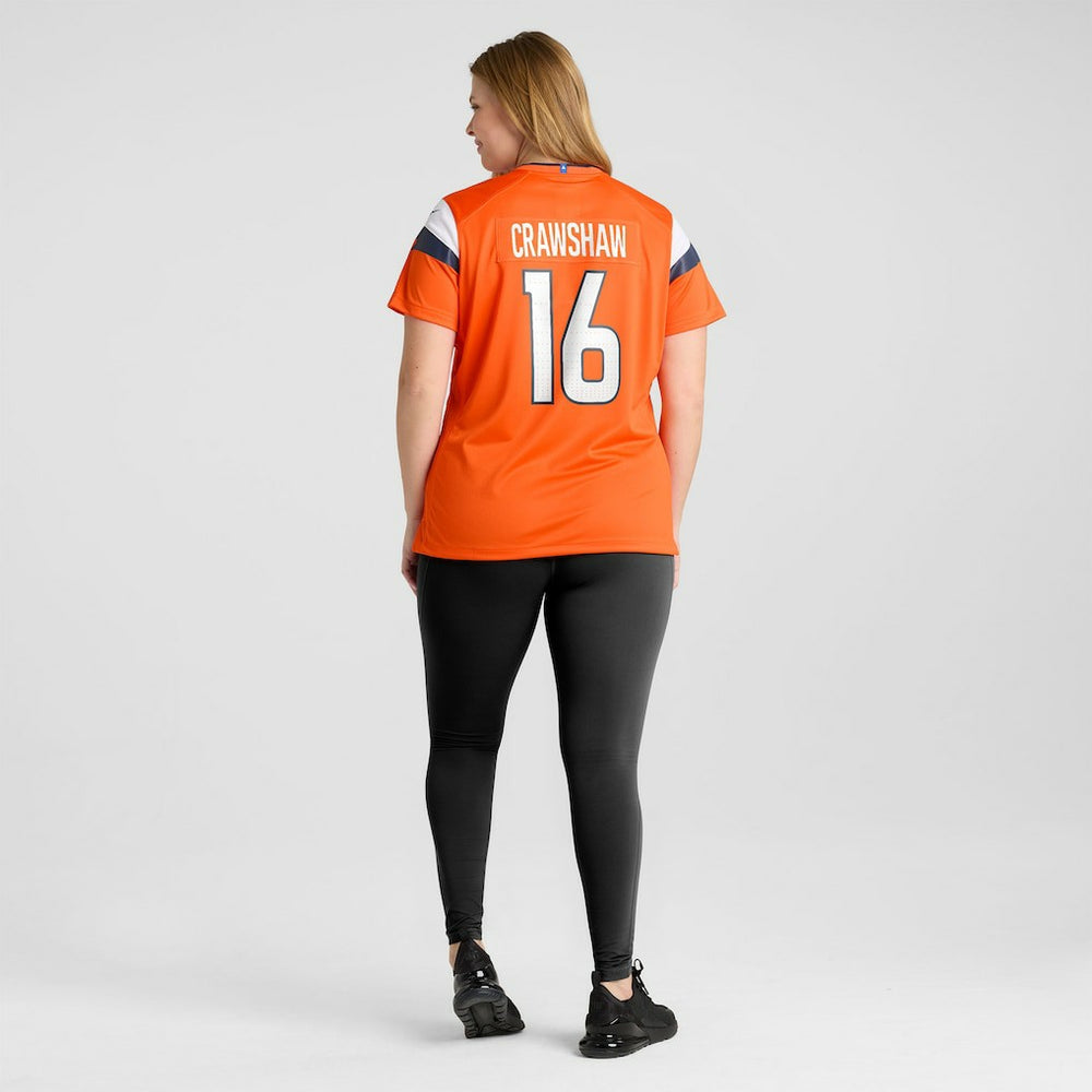 Jeremy Crawshaw Denver Broncos Women's Team Game Jersey Orange - Nike