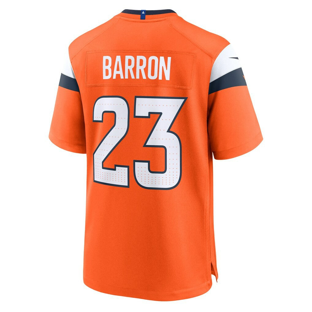 Jahdae Barron Denver Broncos Team Game Jersey Orange - Nike