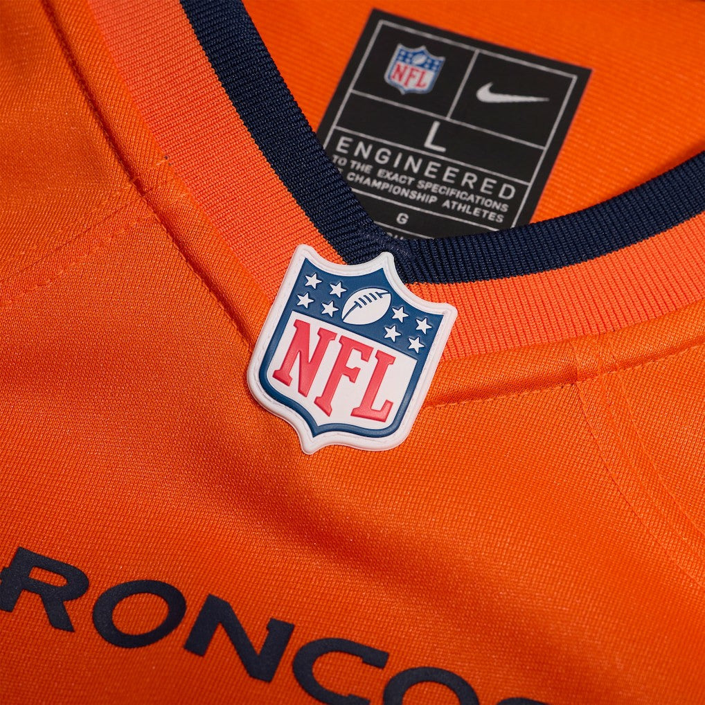 Jahdae Barron Denver Broncos Team Game Jersey - Orange | NFL Jerseys