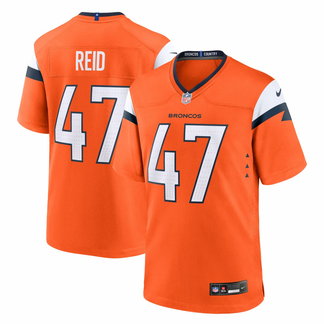 Karene Reid Denver Broncos Team Game Jersey Orange - Nike