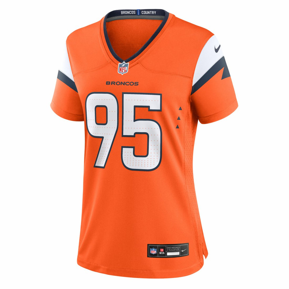Sai'vion Jones Denver Broncos Women's Team Game Jersey Orange - Nike