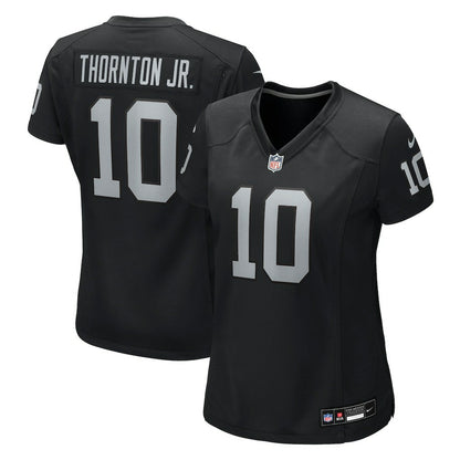Dont'e Thornton Jr. Las Vegas Raiders Women's Team Game Jersey - Black | NFL Jerseys