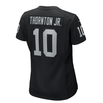 Dont'e Thornton Jr. Las Vegas Raiders Women's Team Game Jersey - Black | NFL Jerseys