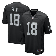 Jack Bech Las Vegas Raiders Team Game Jersey Black - Nike