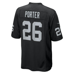Darien Porter Las Vegas Raiders Team Game Jersey Black - Nike