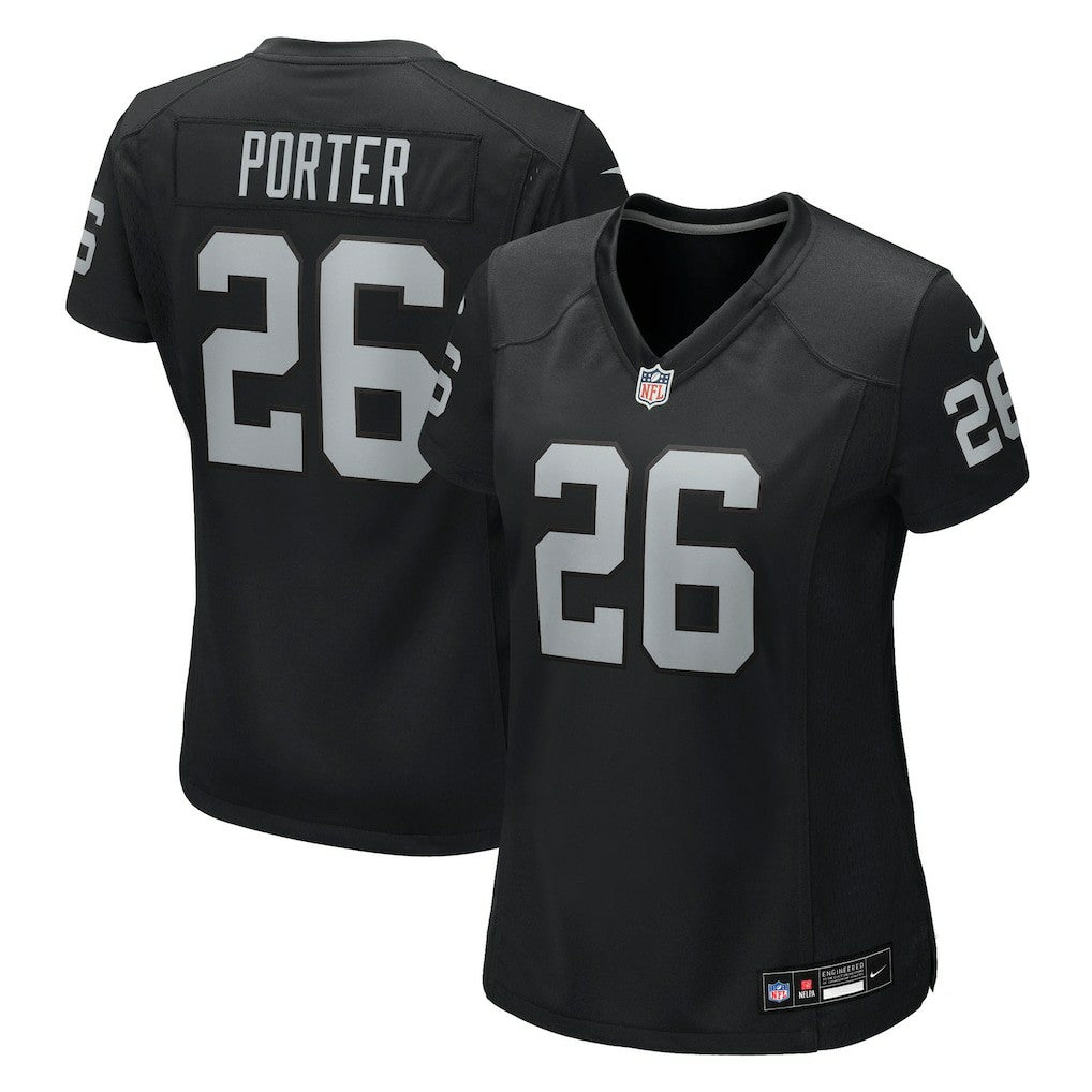 Darien Porter Las Vegas Raiders Women's Team Game Jersey Black - Nike