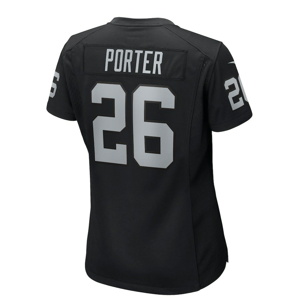 Darien Porter Las Vegas Raiders Women's Team Game Jersey Black - Nike