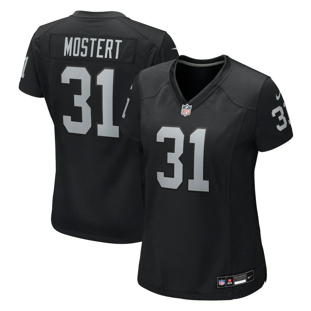 Raheem Mostert Las Vegas Raiders Women's Team Game Jersey Black - Nike
