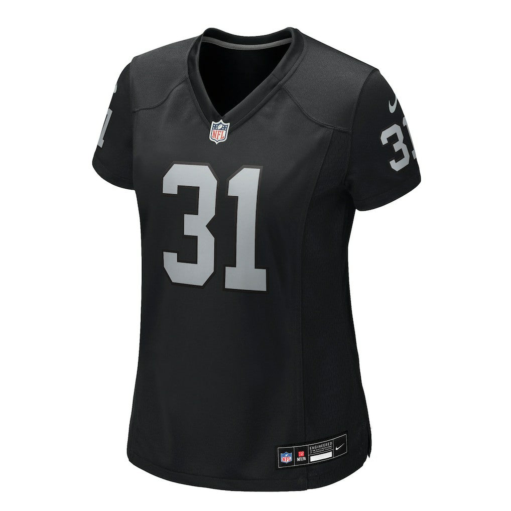 Raheem Mostert Las Vegas Raiders Women's Team Game Jersey Black - Nike