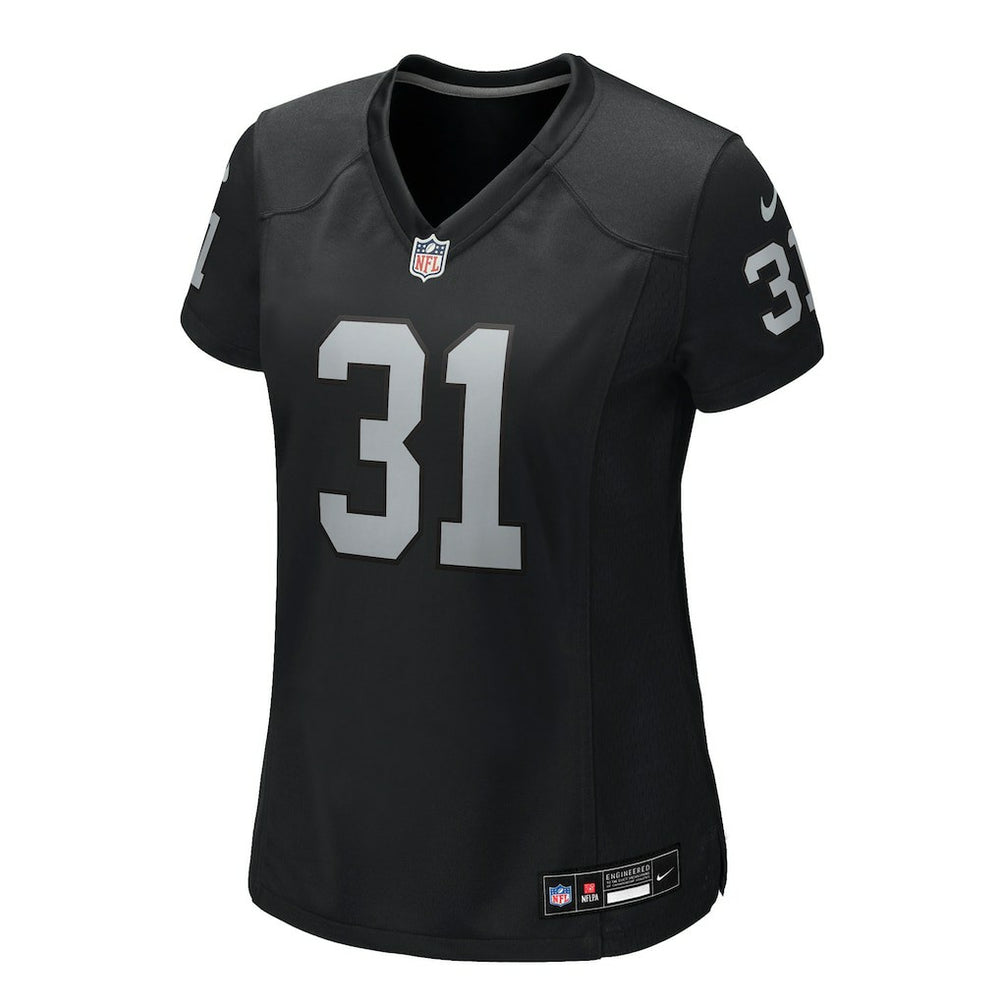 Raheem Mostert Las Vegas Raiders Women's Team Game Jersey Black - Nike
