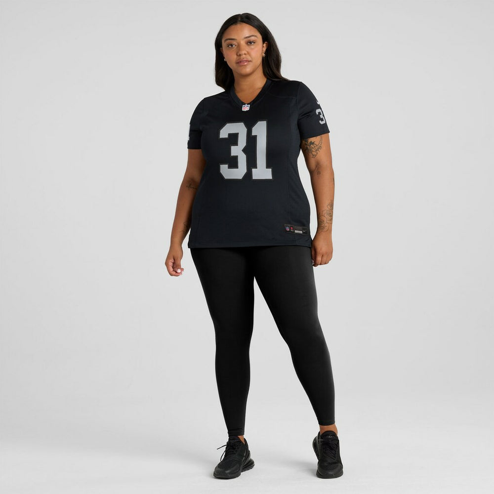 Raheem Mostert Las Vegas Raiders Women's Team Game Jersey Black - Nike