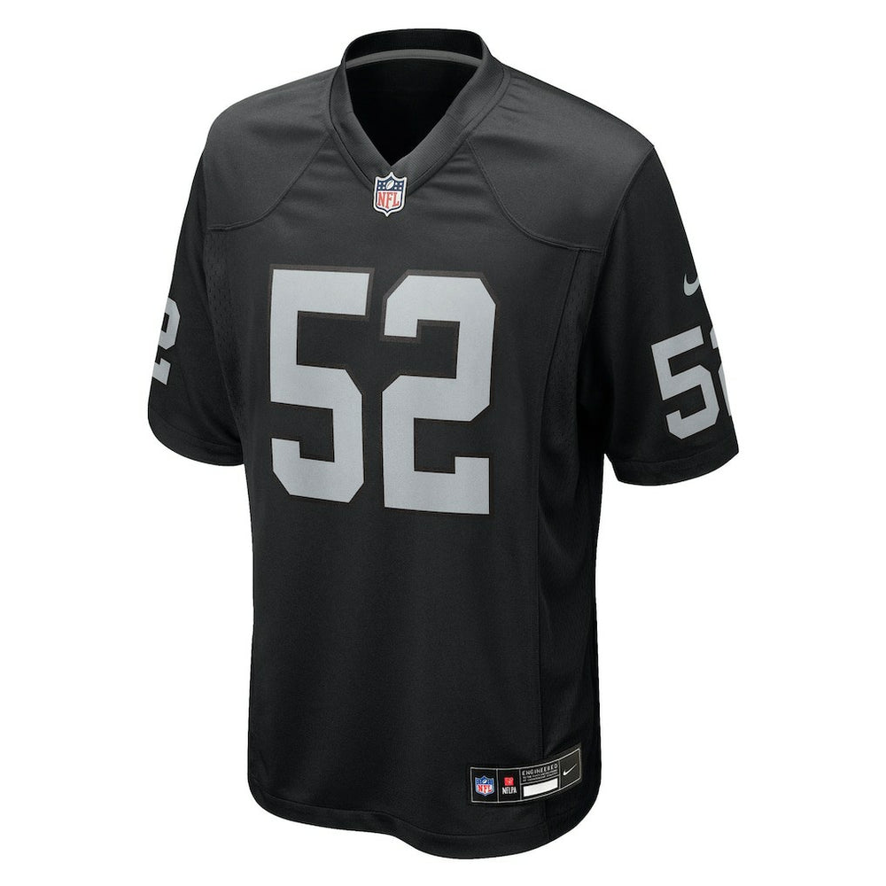 Elandon Roberts Las Vegas Raiders Team Game Jersey Black - Nike